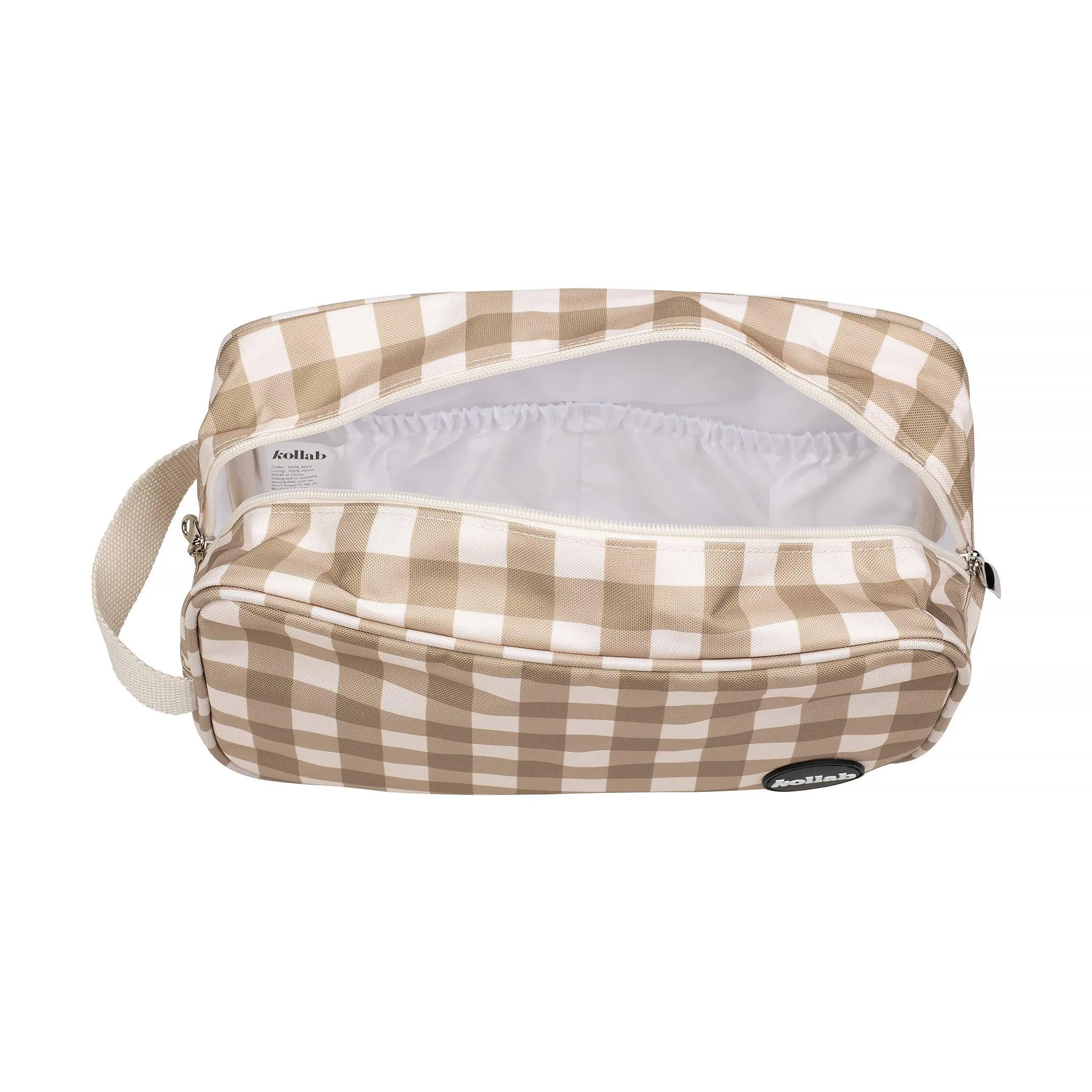 Travel Bag Olive Check - Image 5