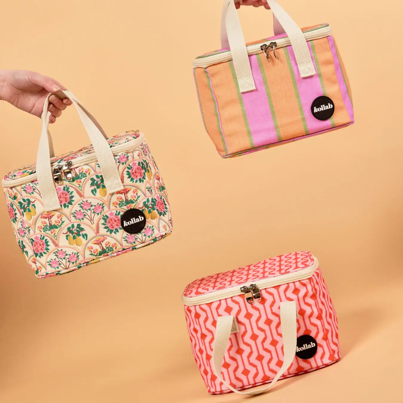 Lunch Bag Cherry Zig Zag - Image 3