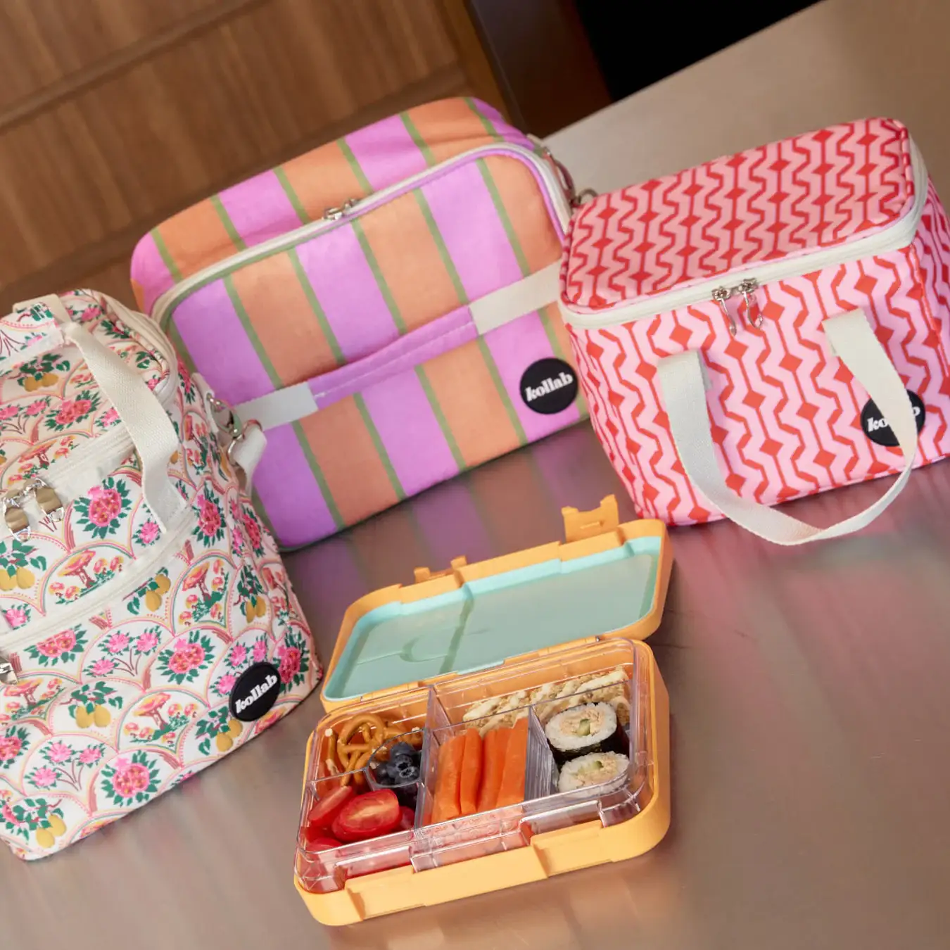 Lunch Bag Cherry Zig Zag - Image 4
