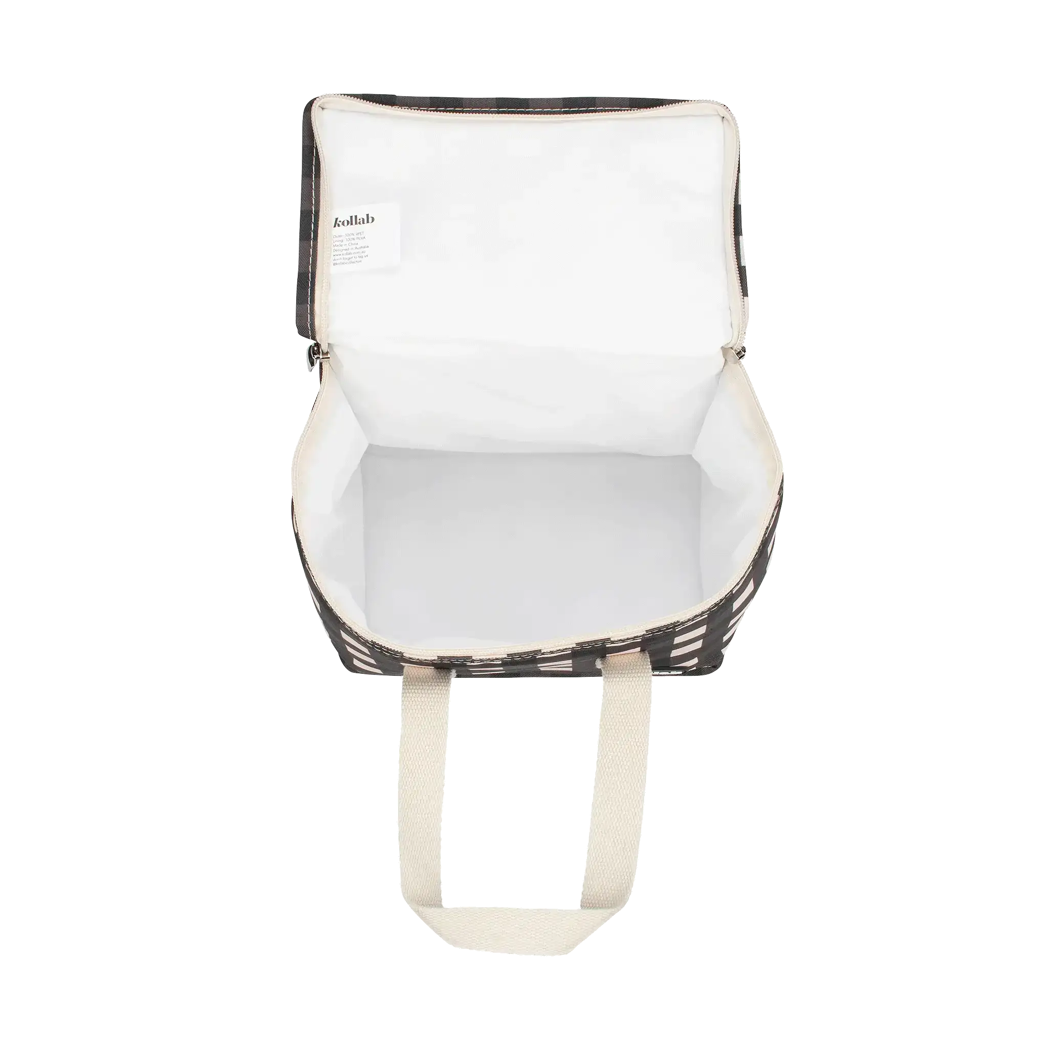 Lunch Bag Black Check - Image 5