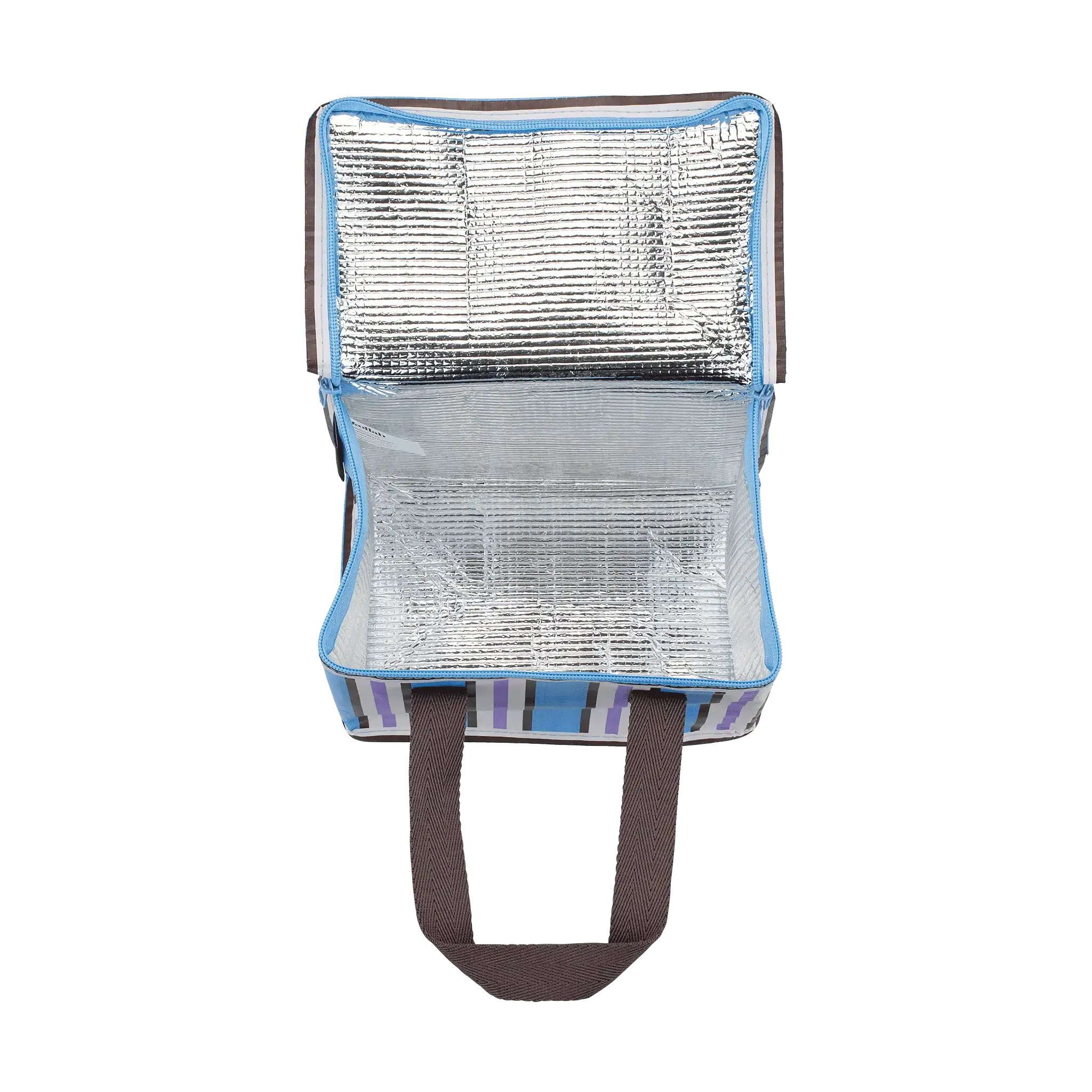Lunch Bag Choc Blue Stripe - Image 5
