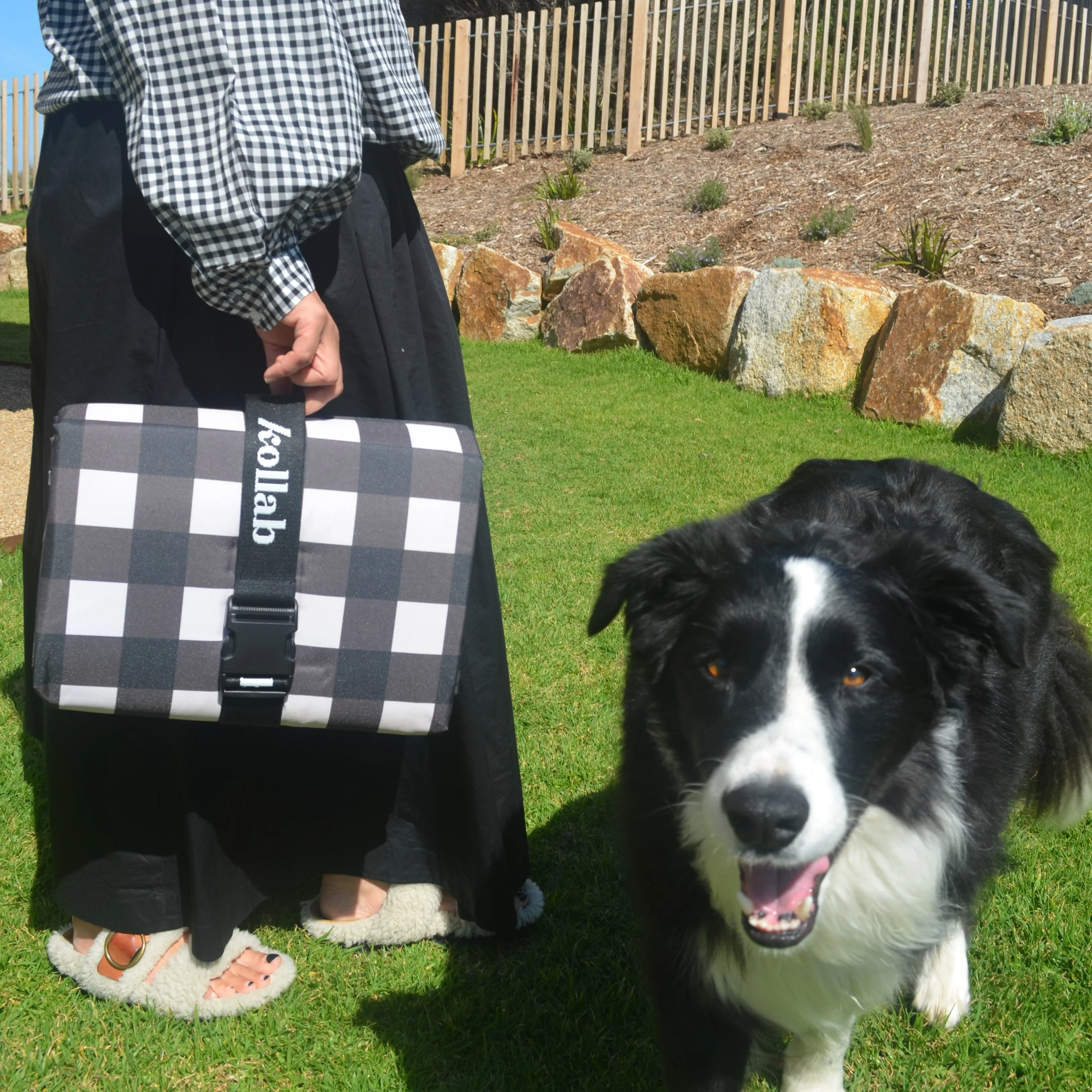 Picnic Mat Black Check - Image 3