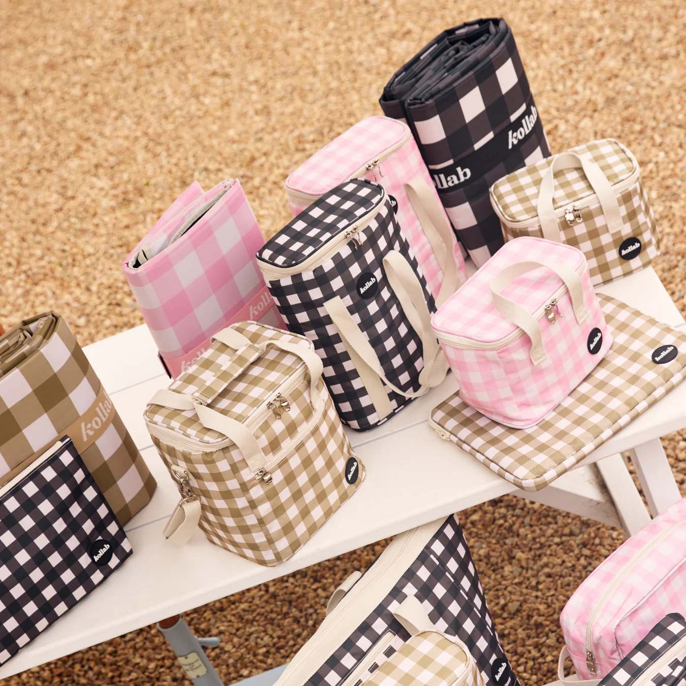 Picnic Mat Olive Check - Image 3