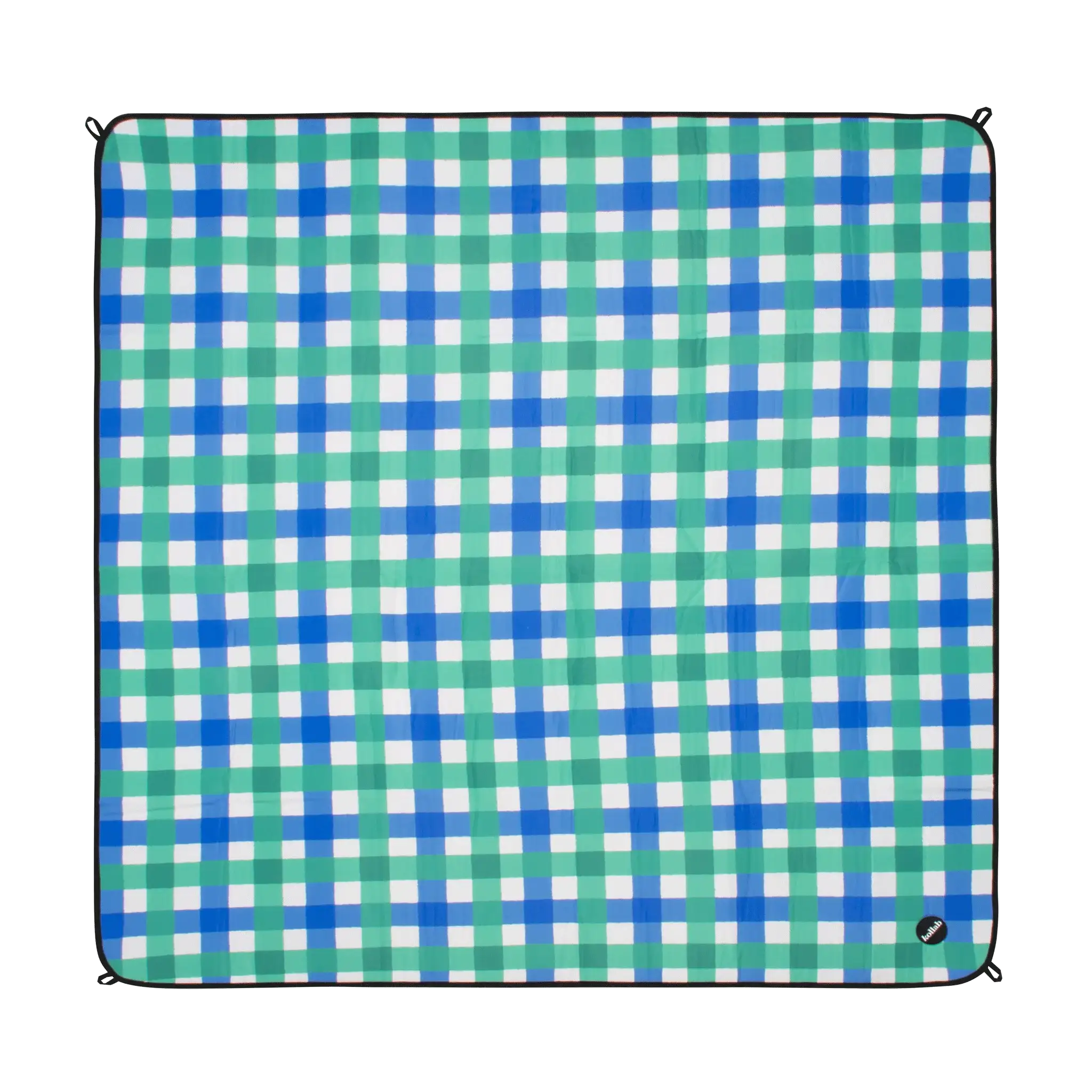 Picnic Mat Green Blue Check - Image 10