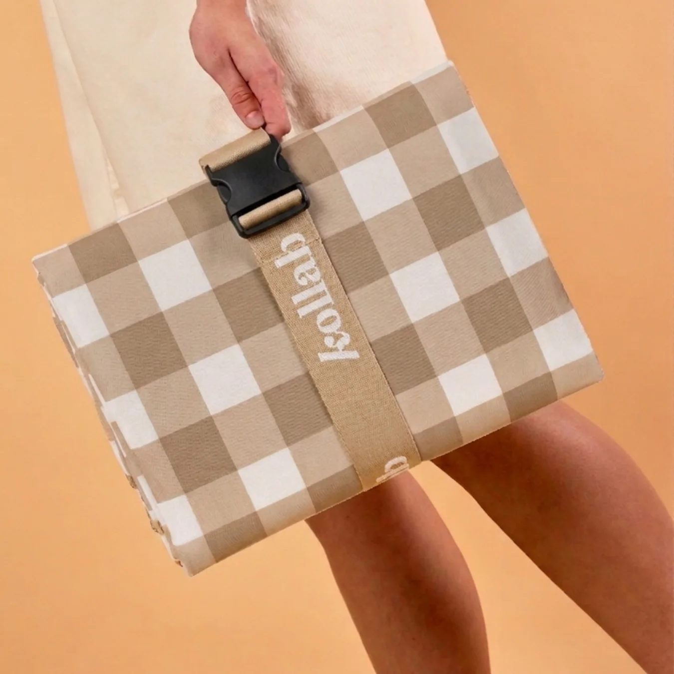 Picnic Mat Olive Check - Image 4