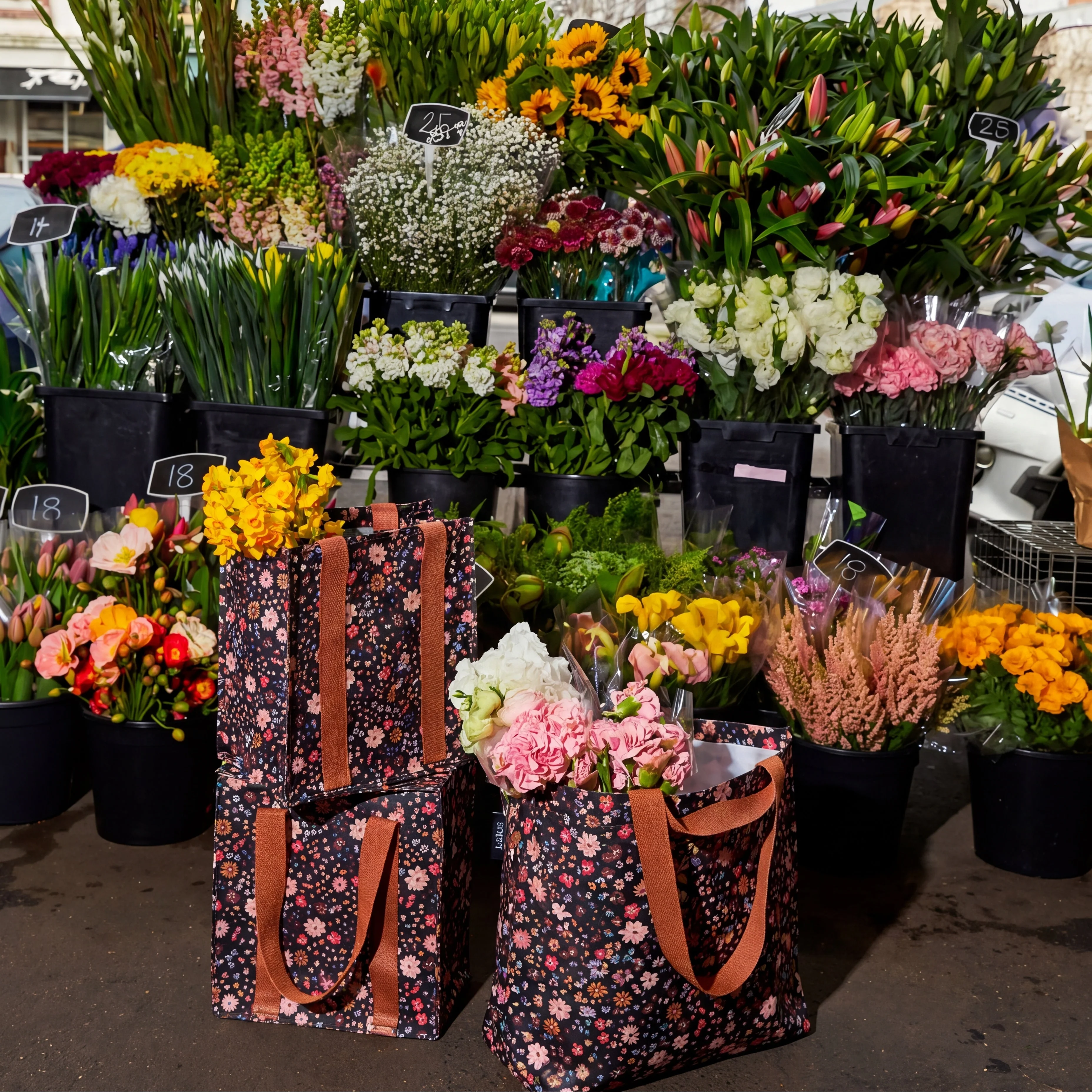 Market Bag Mocha Meadow - Image 8