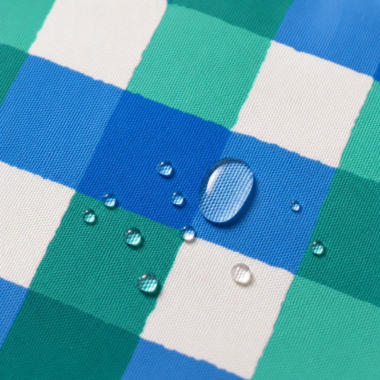 Picnic Mat Green Blue Check - Image 4