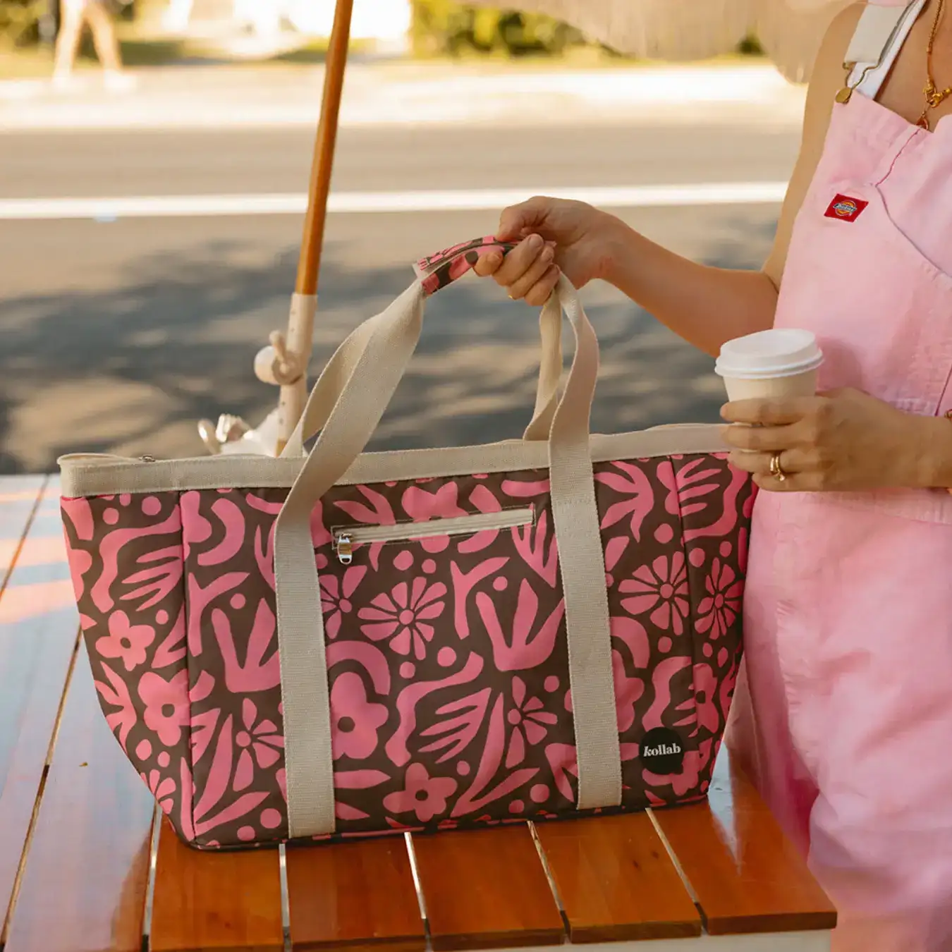 Tote Bag Peach Bloom - Image 5