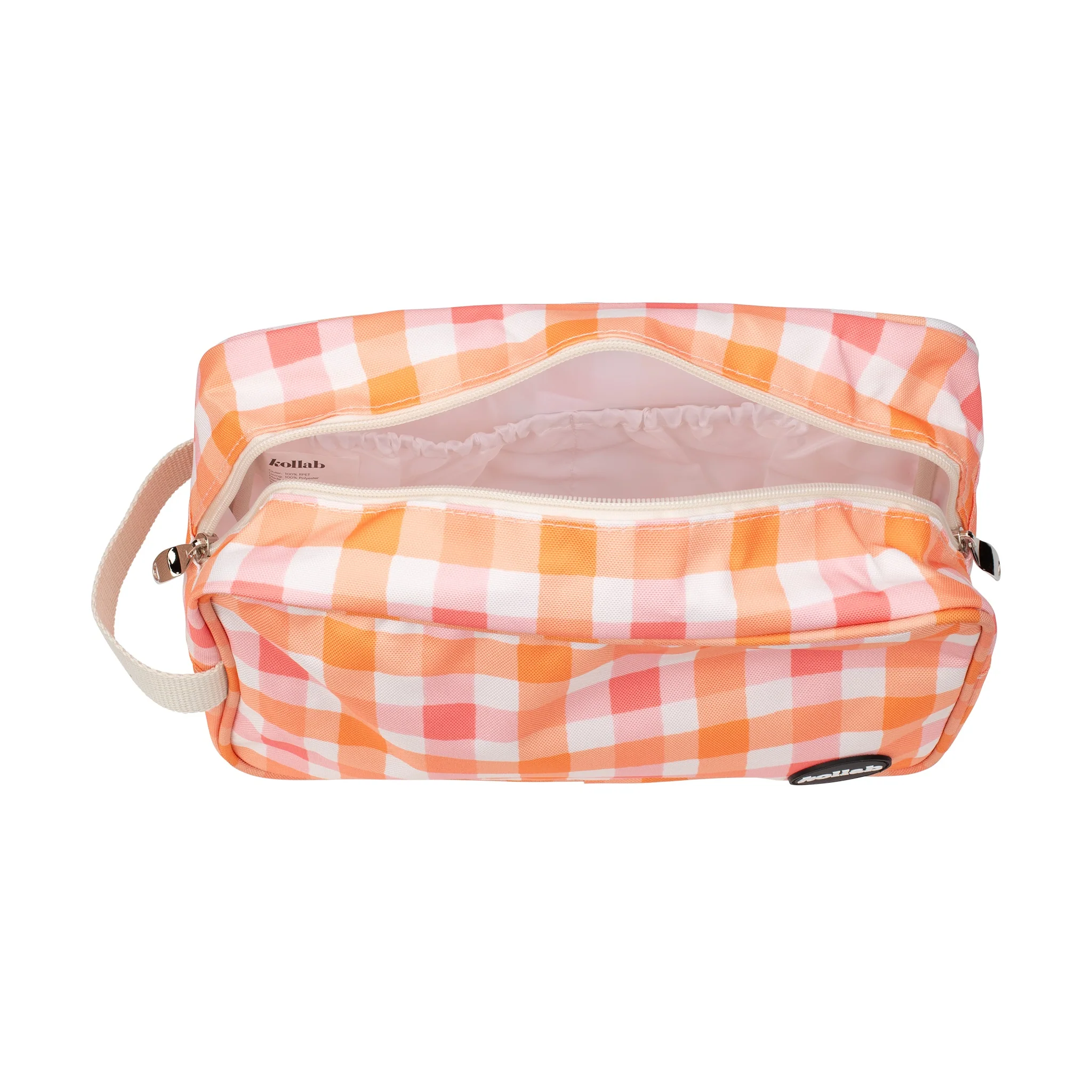 Travel Bag Watermelon Peach Check - Image 6